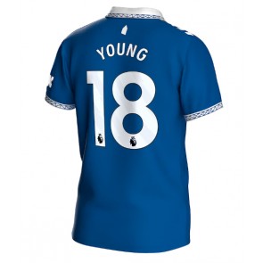 Everton Ashley Young #18 Hemmatröja 2023-24 Kortärmad